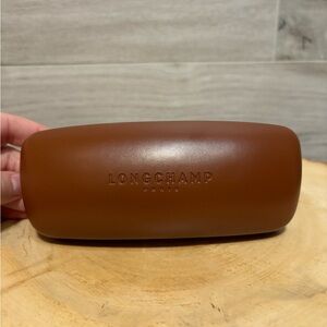 3/$30 Longchamp leather eyeglasses case sunglasses case - brown brand new